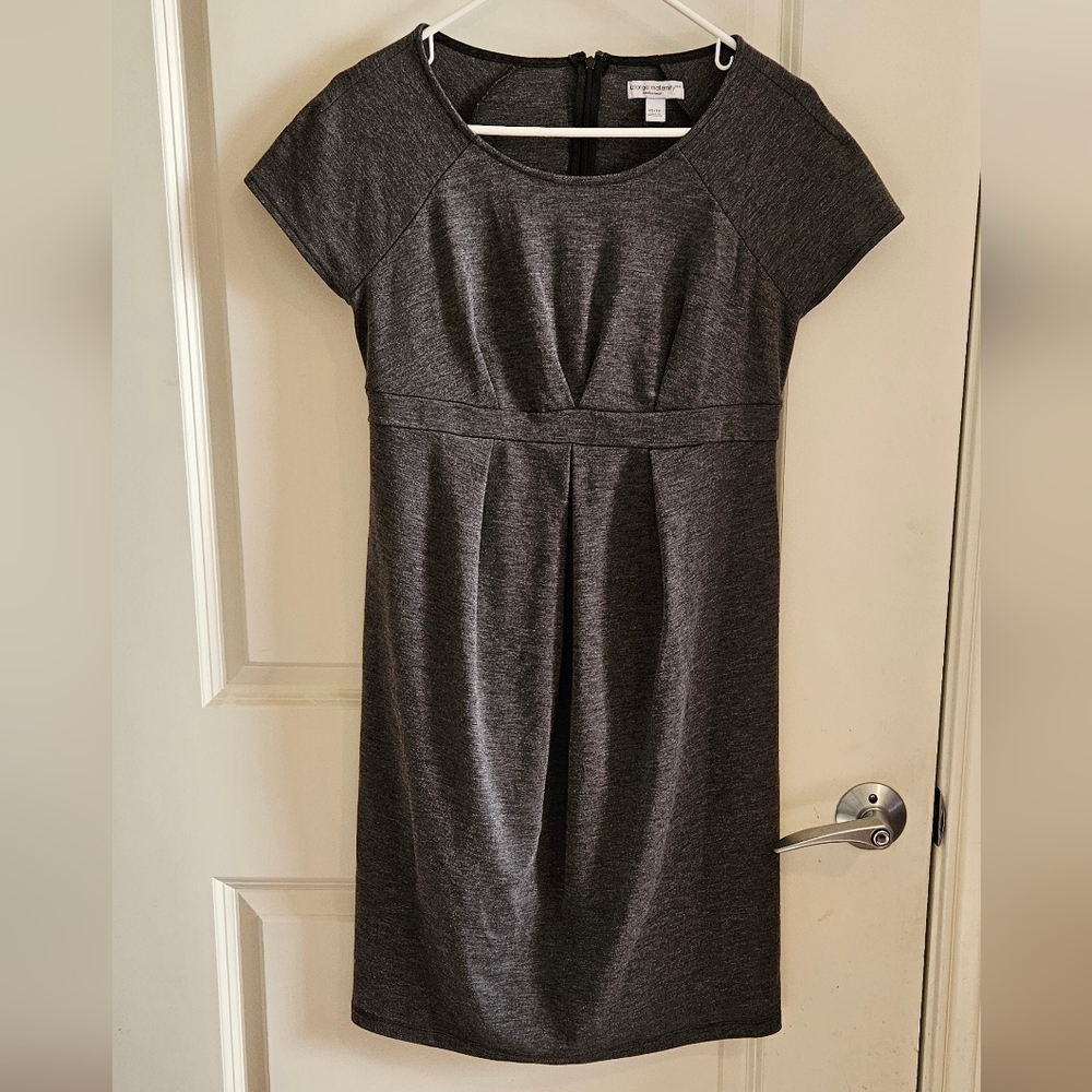 Liz Lange Maternity Charcoal Midi Dress